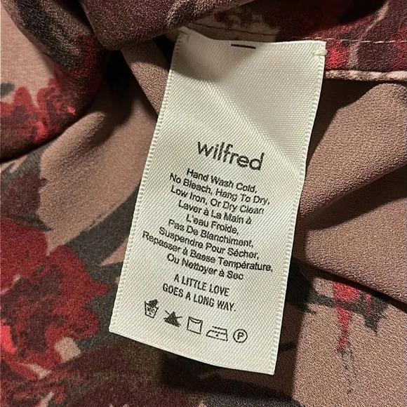 Aritzia Wilfred Morel Floral Off Shoulder Blouse Ss M - Picture 16 of 16